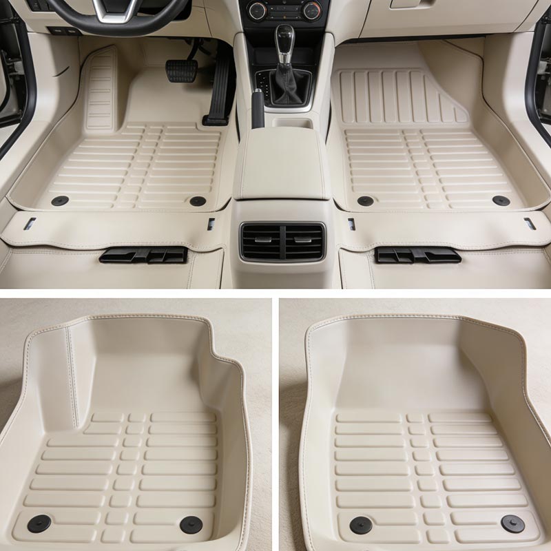 Let at rengøre bilgulvmåttesæt